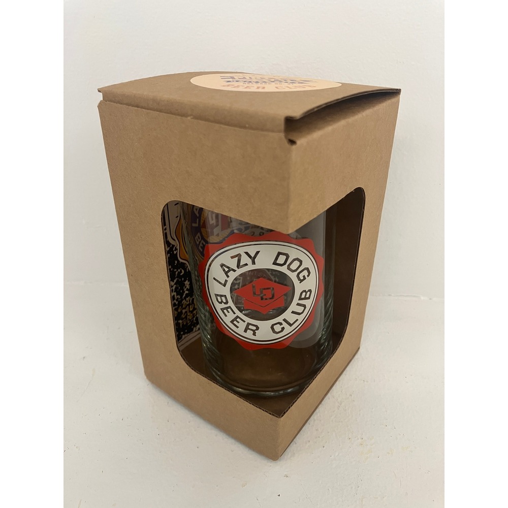 NWT Lazy Dog Beer Club Pint State University Release No 31 Can Glass Brewery Fan
